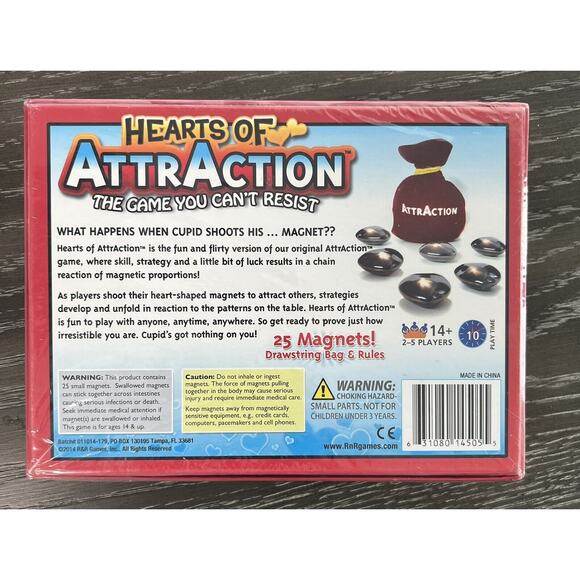 Hearts of Attraction Board Game 2914 R&R Games, New and Sealed - Picture 2 of 9